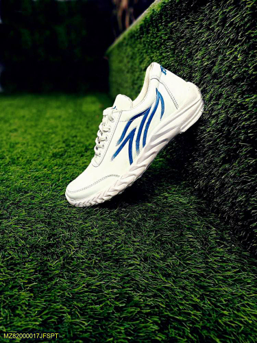 Men Athletic Running Sneaker JFo19 White With blue line 🔥
