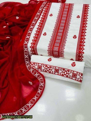 Embroidered Cotton Lawn 3 Piece Suits