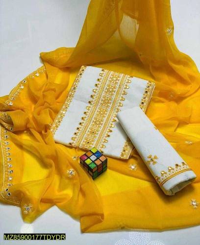Embroidered Cotton Lawn 3 Piece Suits