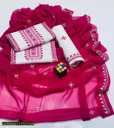 Embroidered Cotton Lawn 3 Piece Suits