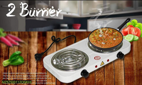 2 Electric Double Stove Burner