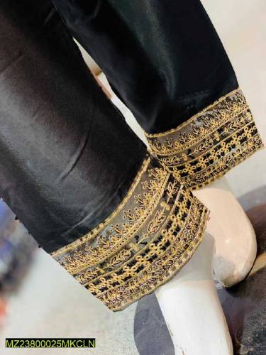 3Pcs women stitch fancy organaza embroiderd suit.