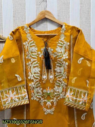 organza embroidery suit