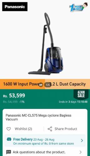 vacuum cleaner Panasonic mcl575 