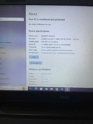 laptop Dell i7 generation use
