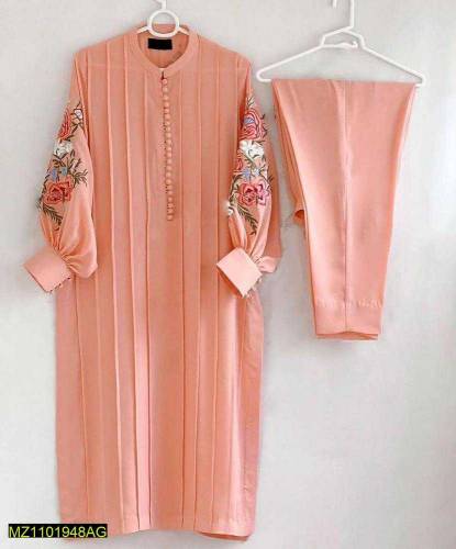 2 pc arabic lawn stiched dress