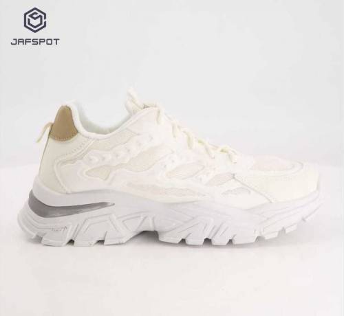 Jafspot men's mesh and pu leathers, white 