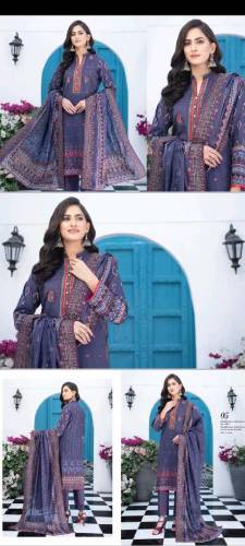 New Stylish Summer Arrival Branded Embroidered Lawn 3 Pcs Unstitchid