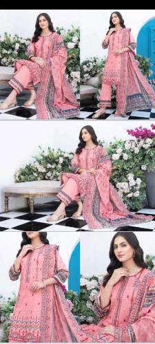 New Stylish Summer Arrival Branded Embroidered Lawn 3 Pcs Unstitchid