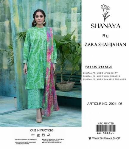 SHANAYA lawn 3pc