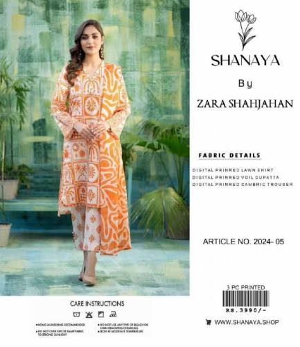 SHANAYA lawn 3pc