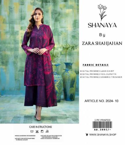 SHANAYA lawn 3pc