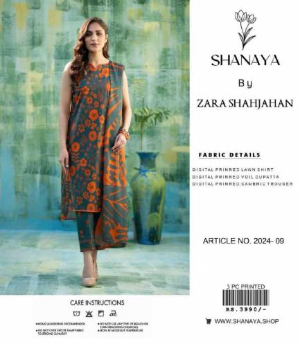 SHANAYA lawn 3pc