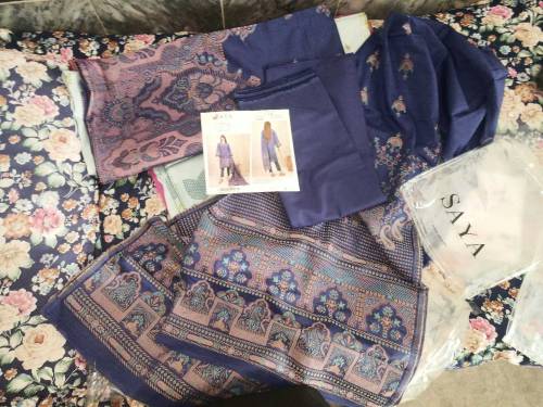 saya jacquard 3pc lawn 