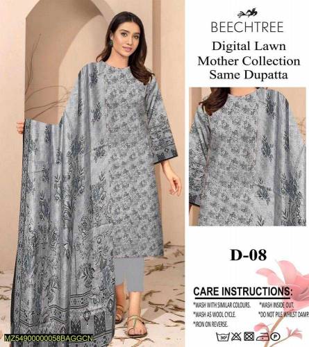 DIGITAL LAWN MOTHER COLLECTION SAME DUPATTA
