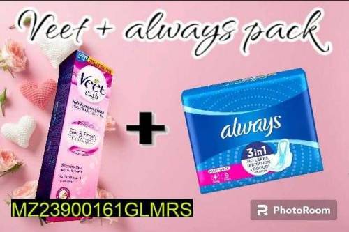 Sanitary Pads And Hair Removal Cream Deal