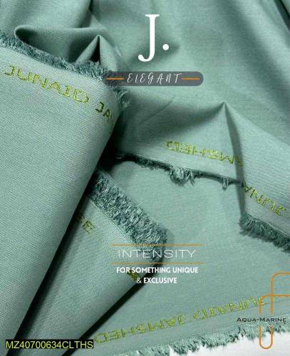 Men unstitched wash and wear plain suit