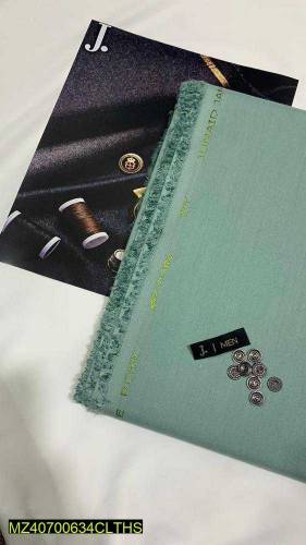 Men unstitched wash and wear plain suit