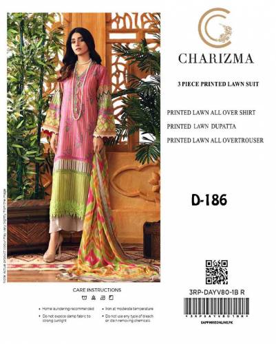 3 pcs premium charizma lawn suit