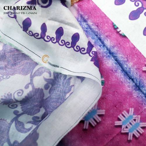3 pcs premium charizma lawn suit