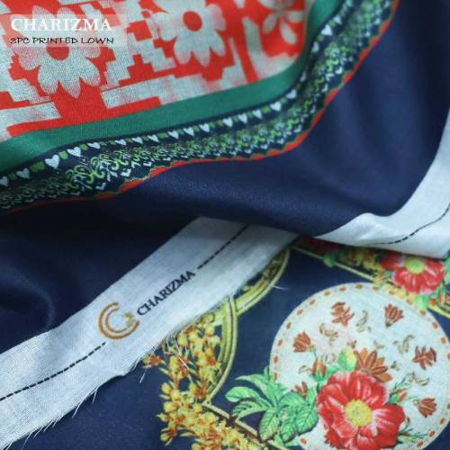 3 pcs premium charizma lawn suit