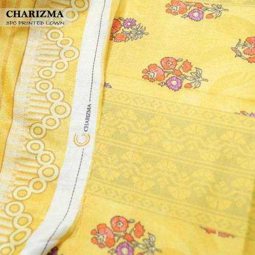 3 pcs premium charizma lawn suit