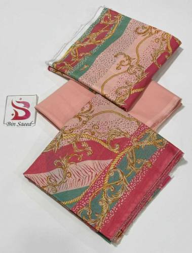 Bin saeed 3 pcs lawn suit