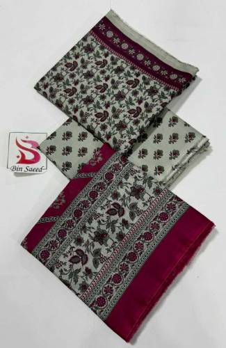 Bin saeed 3 pcs lawn suit