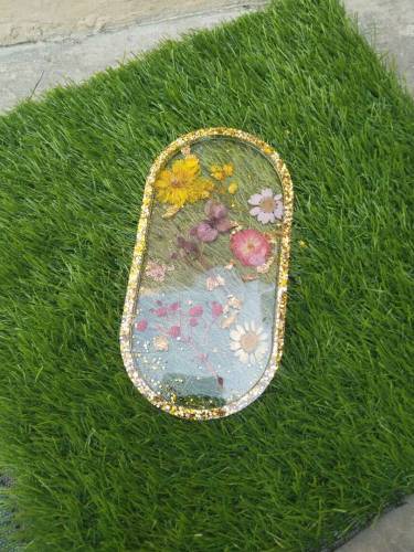 resin hand made dish