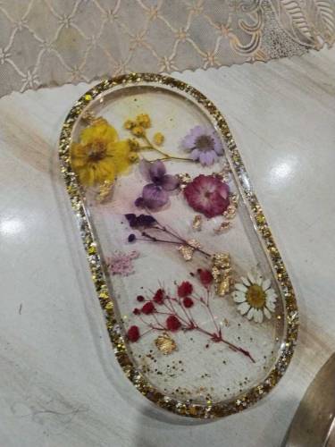 resin hand made dish