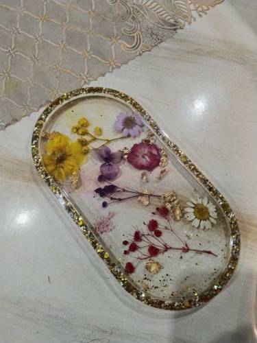 resin hand made dish