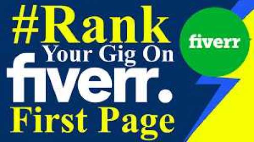 Fiverr gig ranking and first order gurantee100%