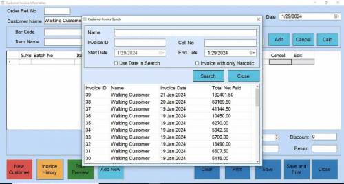 Point Of Sales Software (POS)