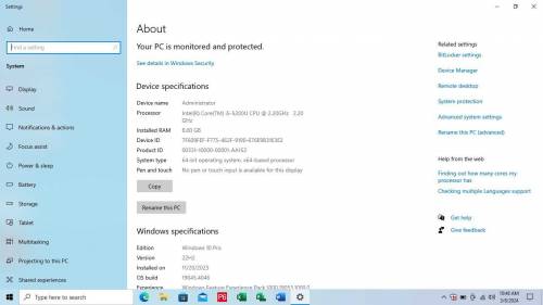 Dell laptop  i5- 5gen , 256 GB SSD,  5480.2Gb Nvidia Gf card