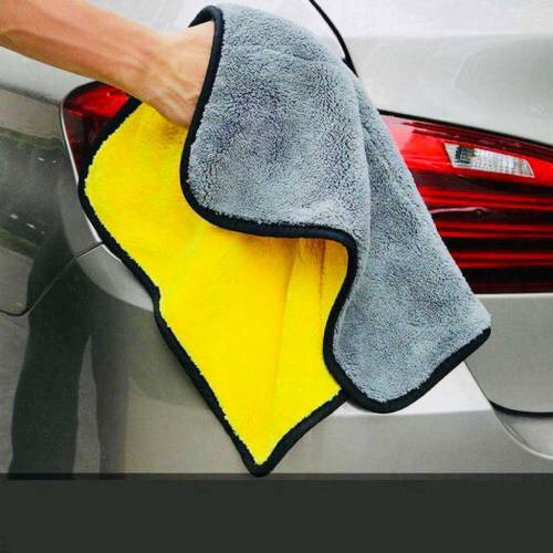microfiber towel 4 pieces yellow/gray 30cm x 40cm