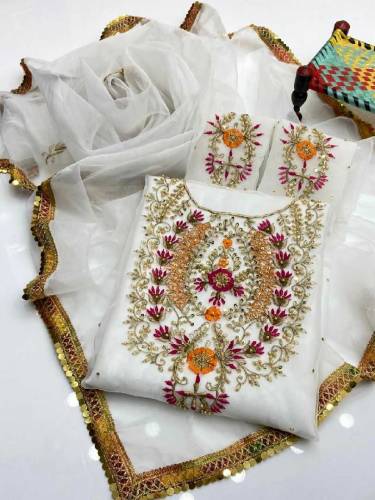 2pc women Clothing Unstitched 