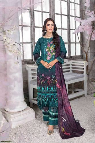 summer lawn girls lawn unstiched suit ladies lawn 3 piece suit  suit