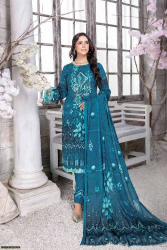 summer lawn girls lawn unstiched suit ladies lawn 3 piece suit  suit