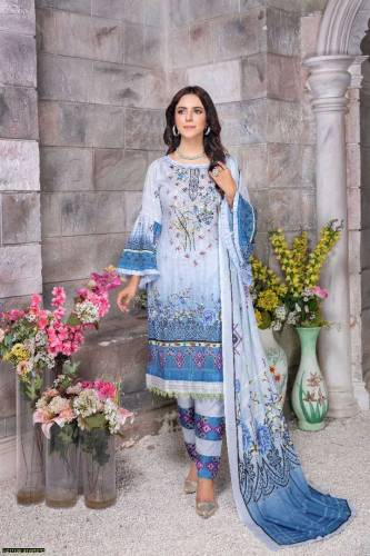summer lawn girls lawn unstiched suit ladies lawn 3 piece suit  suit