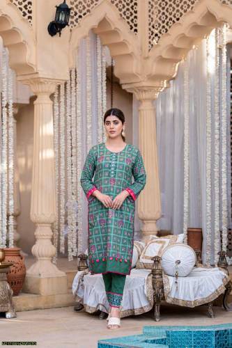 2 piece women lawn  suit unstiched lawn suit lawn suit for girls mmbk