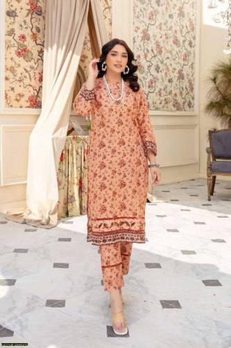 2 piece women lawn  suit unstiched lawn suit lawn suit for girls mmbk