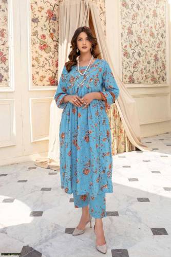 2 piece women lawn  suit unstiched lawn suit lawn suit for girls mmbk