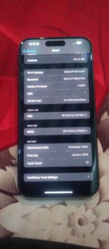 Iphone 15 pro max 256GB HK Variant Just Open Box Set 