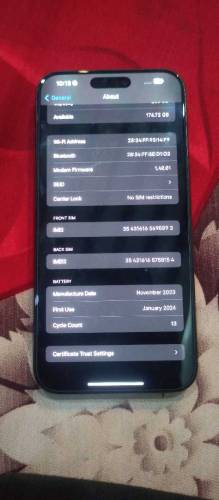 Iphone 15 pro max 256GB HK Variant Just Open Box Set 