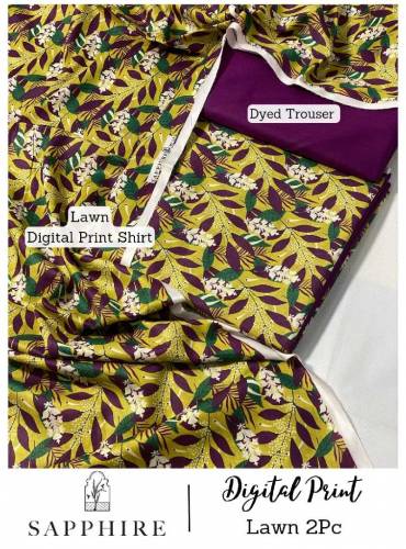 Mixed Brands 2pc Digital Printed Suit 