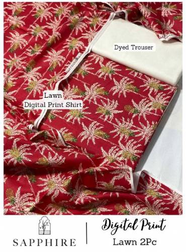 Mixed Brands 2pc Digital Printed Suit 