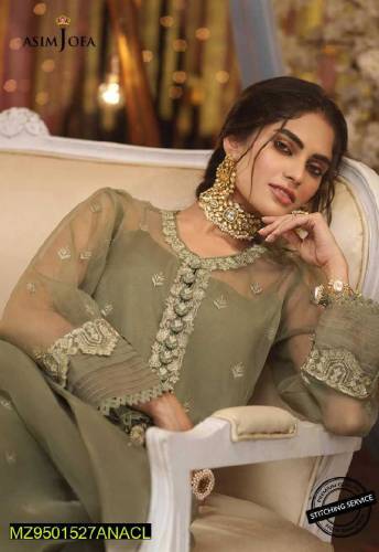 3pcs luxury wedding unstitched suit
