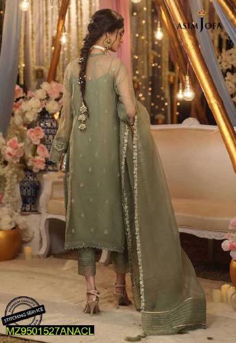 3pcs luxury wedding unstitched suit