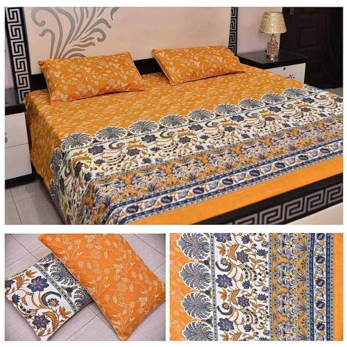 3 pieces crystal cotton bedsheets 