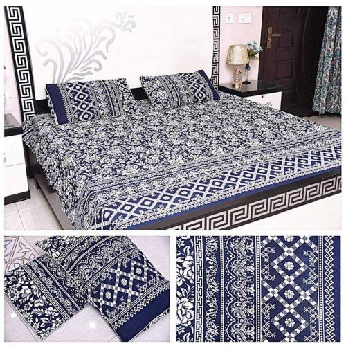 3 pieces crystal cotton bedsheets 